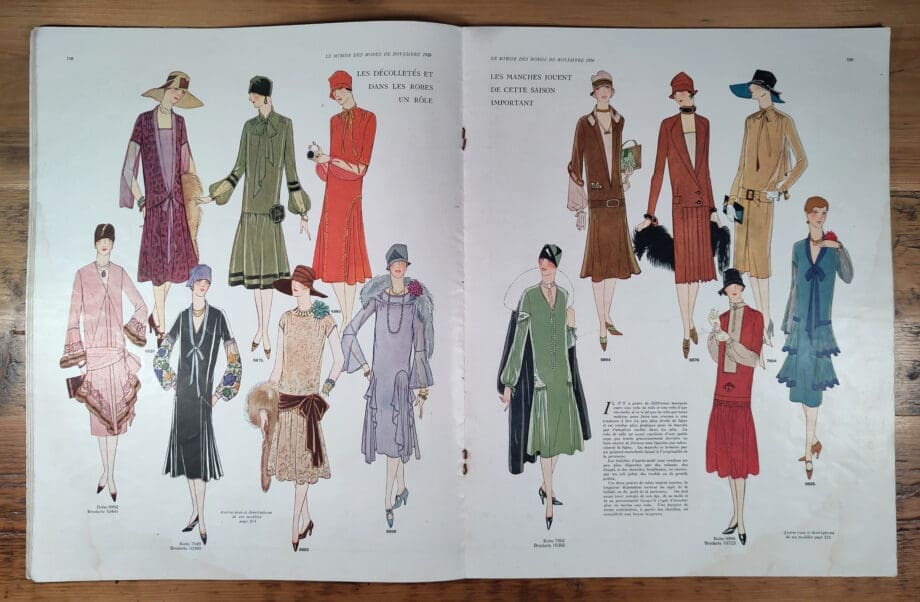 Le Miroir des Modes – Novembre 1926 | Magazine de mode Art déco – Vergulde Kat