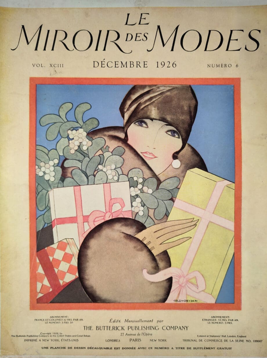 Le Miroir des Modes – Décembre 1926 | Magazine de mode Art déco, édition de Noël – Vergulde Kat