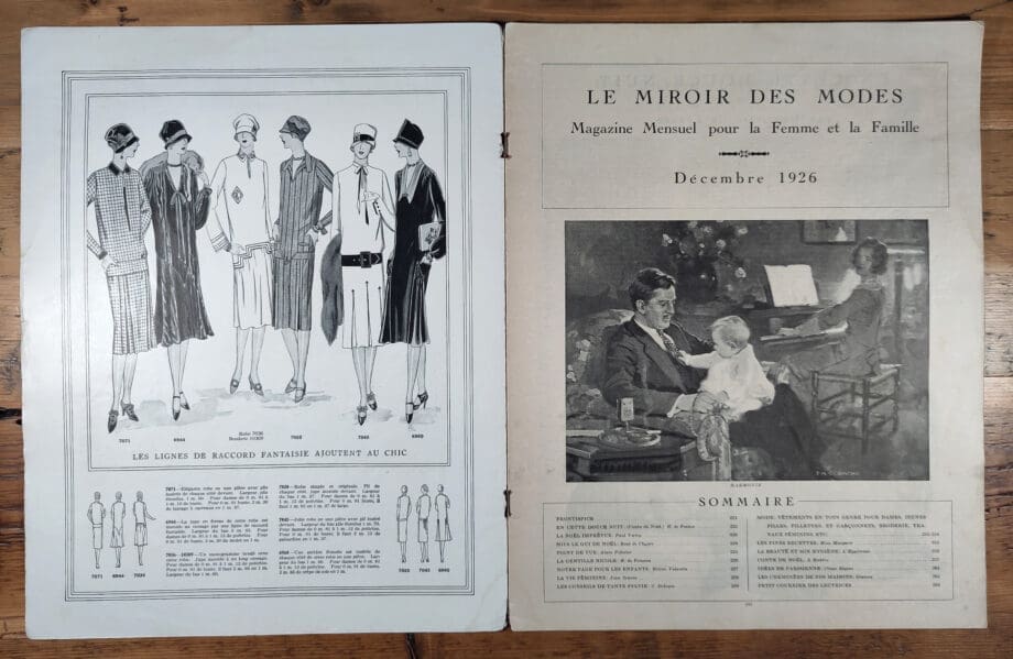 Le Miroir des Modes – Décembre 1926 | Magazine de mode Art déco, édition de Noël – Vergulde Kat