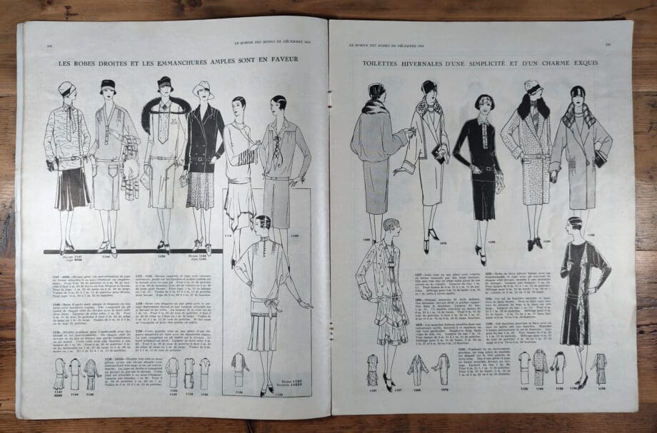 Le Miroir des Modes – Décembre 1926 | Magazine de mode Art déco, édition de Noël – Vergulde Kat