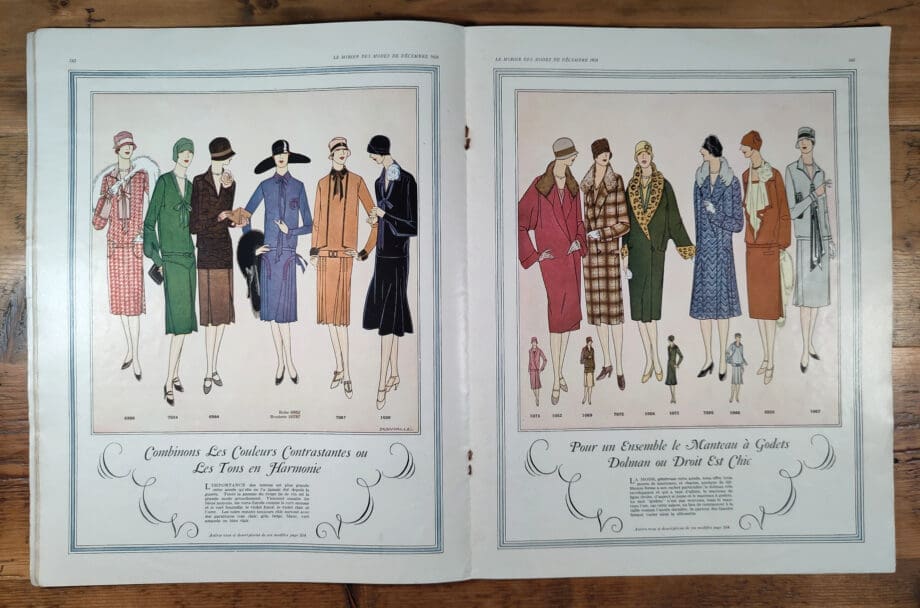 Le Miroir des Modes – Décembre 1926 | Magazine de mode Art déco, édition de Noël – Vergulde Kat