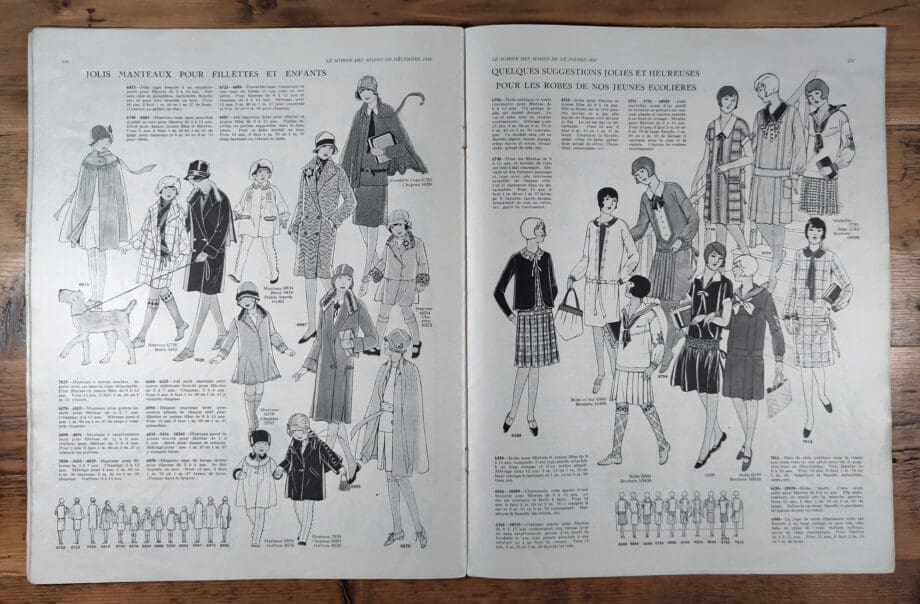 Le Miroir des Modes – Décembre 1926 | Magazine de mode Art déco, édition de Noël – Vergulde Kat