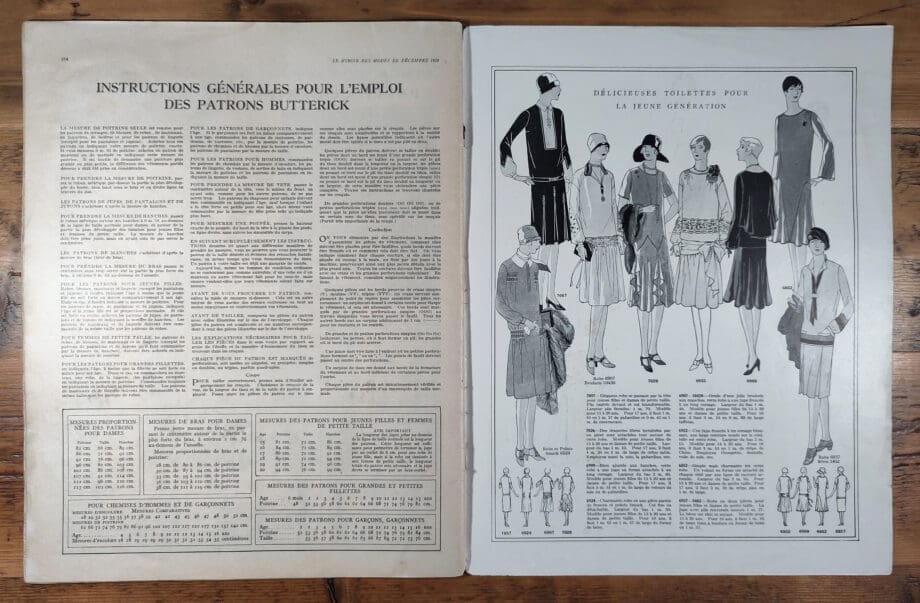 Le Miroir des Modes – Décembre 1926 | Magazine de mode Art déco, édition de Noël – Vergulde Kat