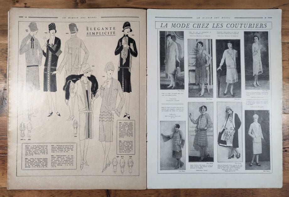 Le Miroir des Modes – Mai 1927 | Magazine de mode français vintage avec illustration Art déco – Vergulde Kat
