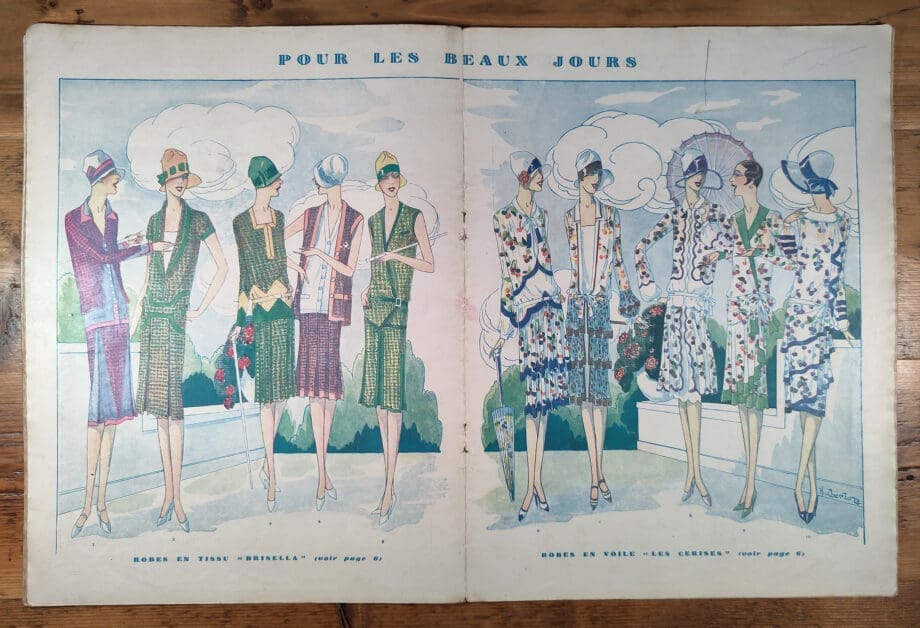 Le Miroir des Modes – Mai 1927 | Magazine de mode français vintage avec illustration Art déco – Vergulde Kat