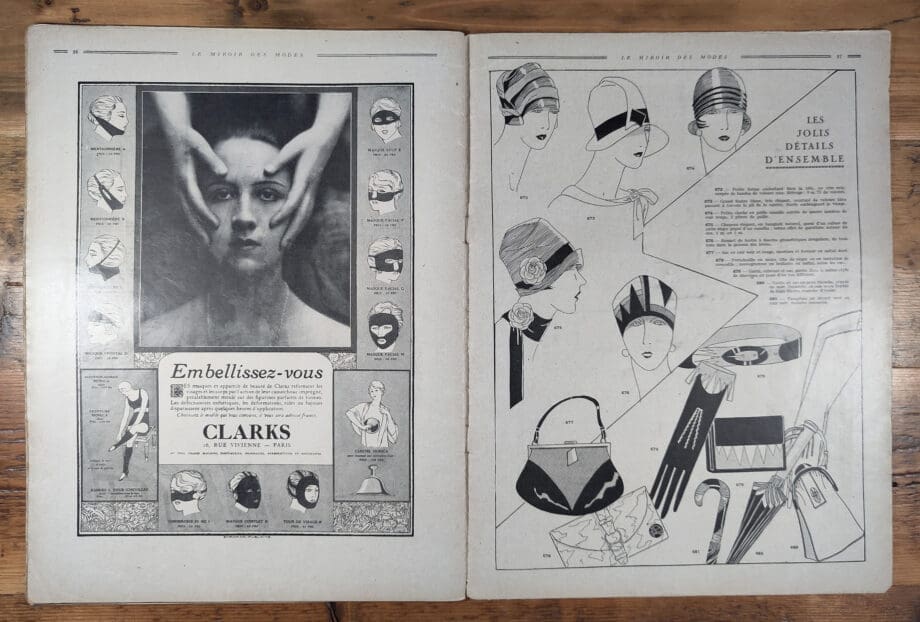 Le Miroir des Modes – Mai 1927 | Magazine de mode français vintage avec illustration Art déco – Vergulde Kat