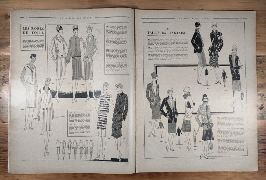 Le Miroir des Modes – Avril 1927 | Magazine de mode français vintage avec illustration printanière – Vergulde Kat