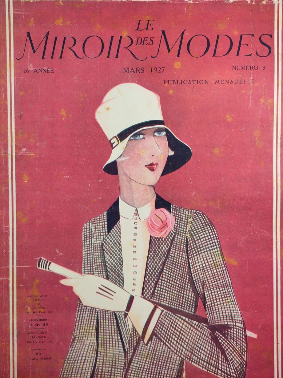 Le Miroir des Modes - March 1927 | Original Art Deco Fashion magazine from France - Vergulde Kat
