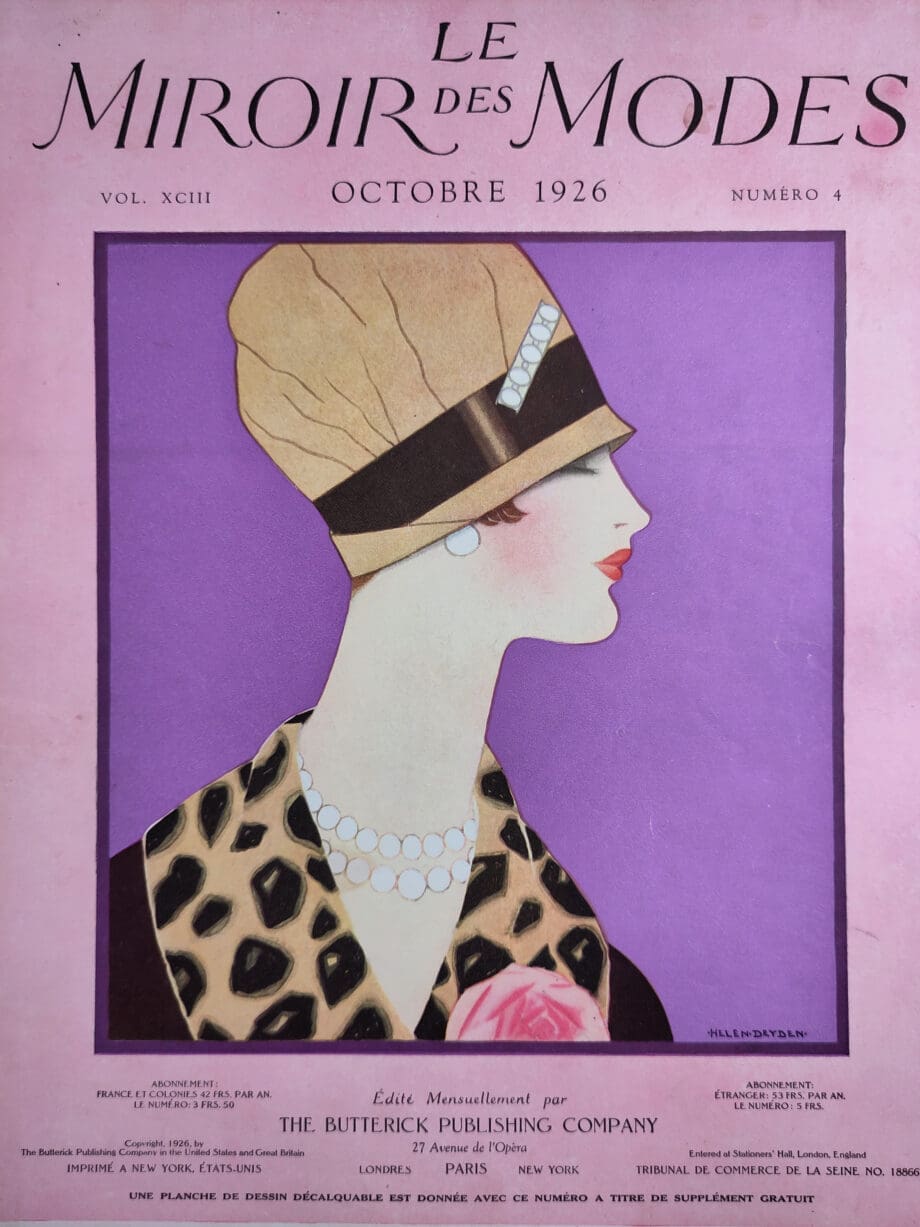 Le Miroir des Modes - October 1926 | Stylish Art Deco Fashion magazine from France - Vergulde Kat