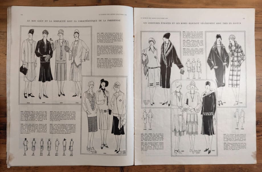 Le Miroir des Modes - October 1926 | Stylish Art Deco Fashion magazine from France - Vergulde Kat