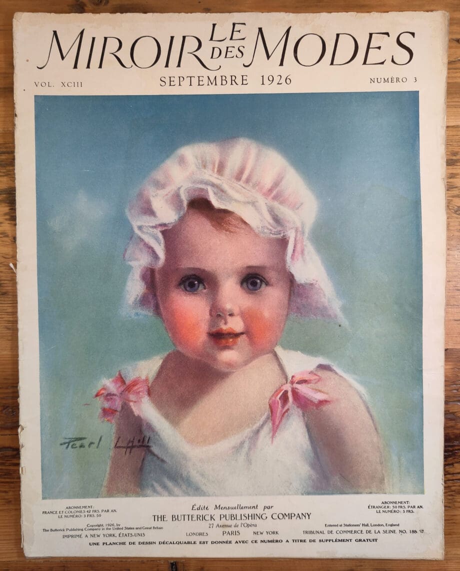 Le Miroir des Modes – September 1926 | Vintage Franse Mode Illustratie van Pearl L. Hill – Vergulde Kat