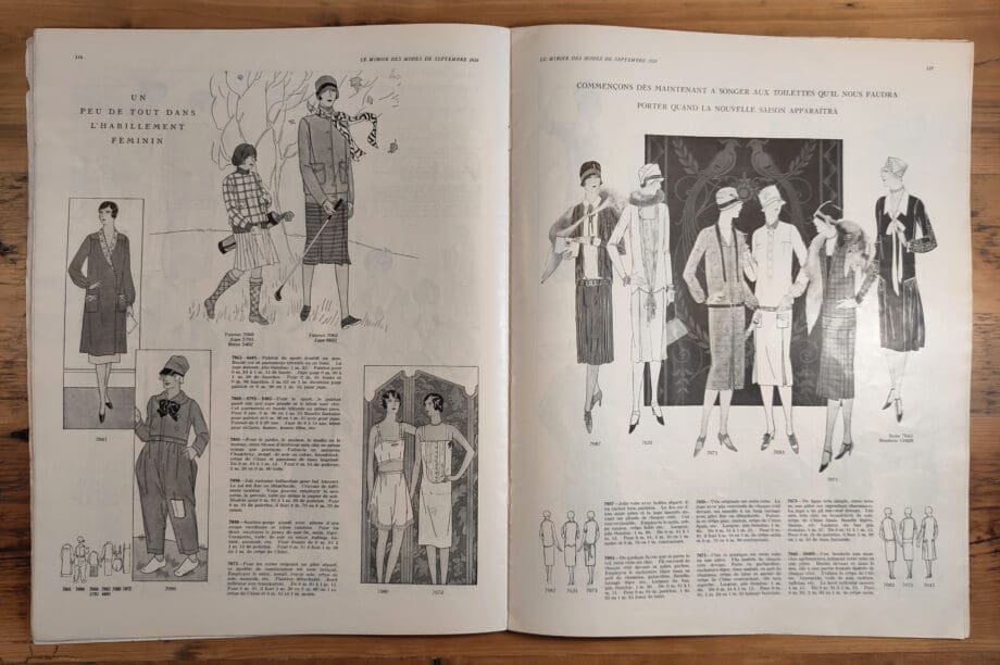 Le Miroir des Modes – September 1926 | Vintage Franse Mode Illustratie van Pearl L. Hill – Vergulde Kat