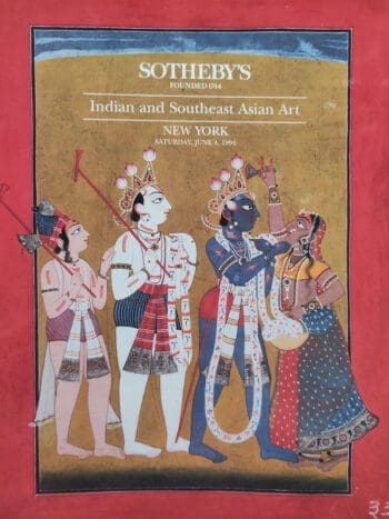 Sotheby’s catalogus – Indian and Southeast Asian Art – New York 4 juni 1994 – detailfoto