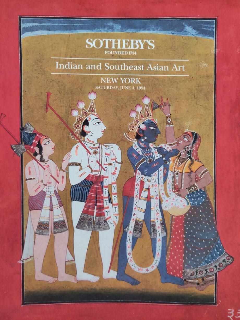 Sotheby’s catalogus – Indian and Southeast Asian Art – New York 4 juni 1994 – Vergulde Kat