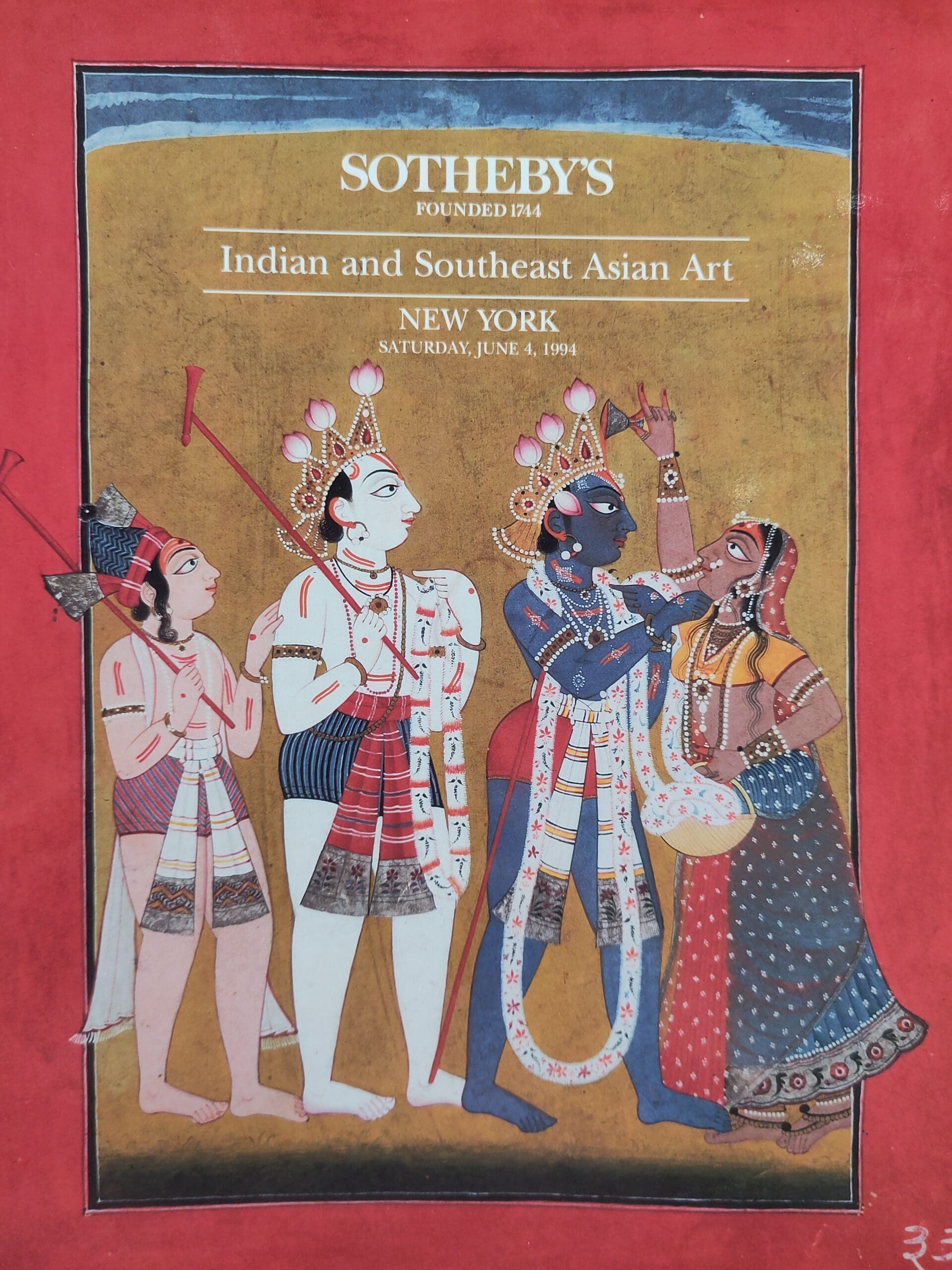 Sotheby’s catalogus – Indian and Southeast Asian Art – New York 4 juni 1994 – detailfoto