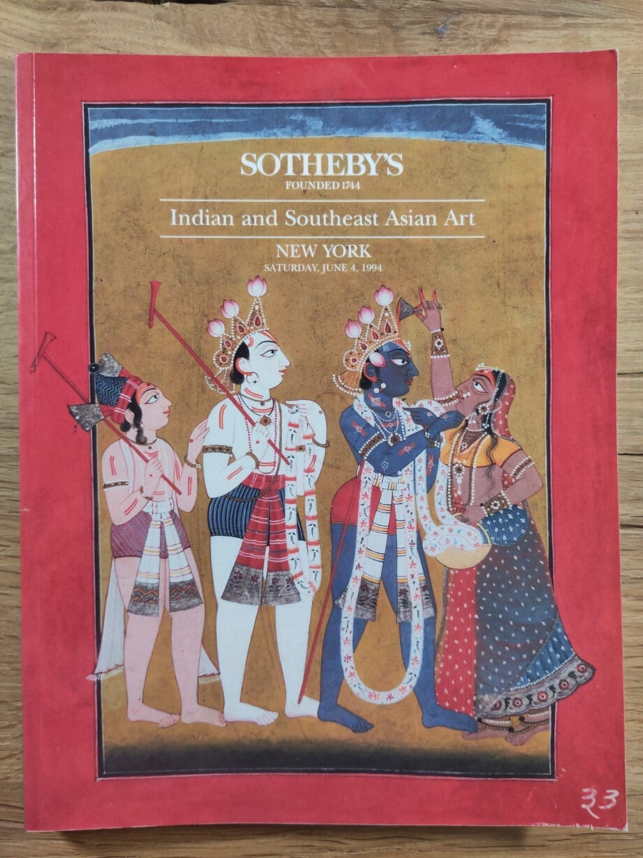 Sotheby’s catalogus – Indian and Southeast Asian Art – New York 4 juni 1994 – Vergulde Kat