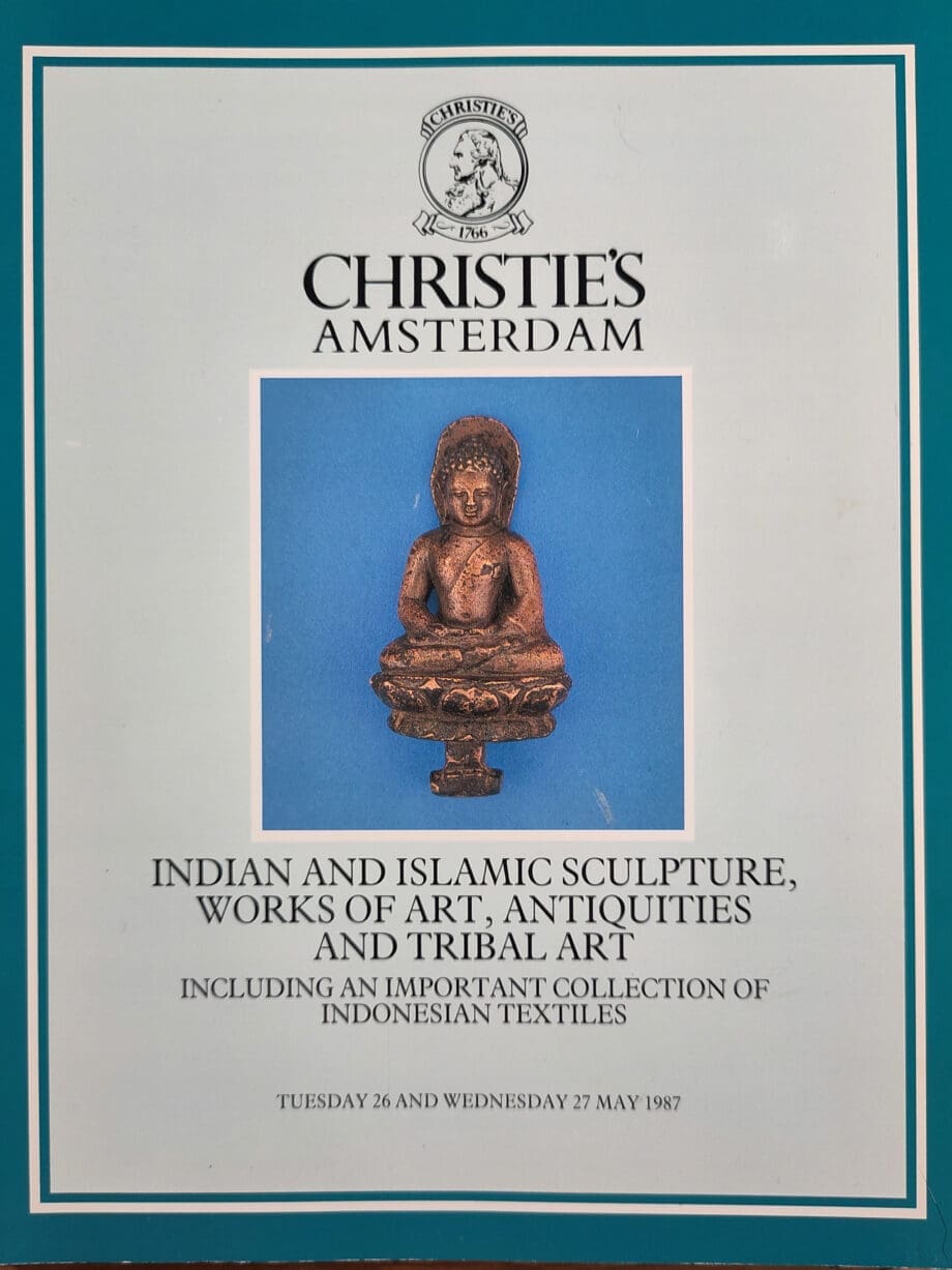 Catalogo Christie’s di Amsterdam – Scultura indiana e islamica – maggio 1987 – Vergulde Kat