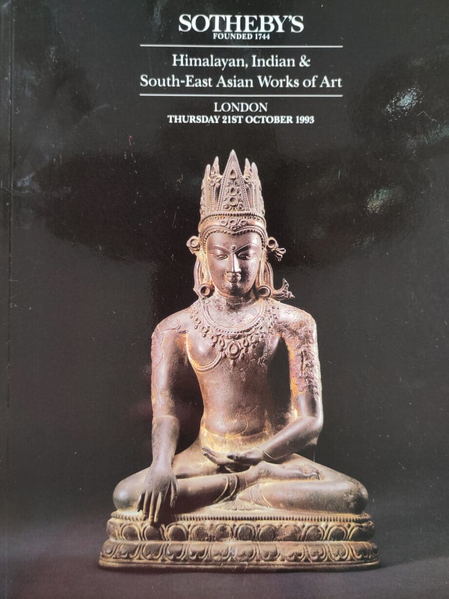Sotheby's catalogue - Indian, Himalayan and Southeast Asian Works of Art - London 1993 - Vergulde Kat