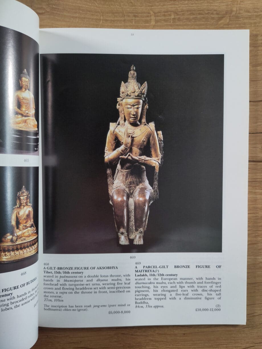 Sotheby's catalogue - Indian, Himalayan and Southeast Asian Works of Art - London 1993 - Vergulde Kat