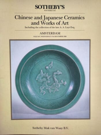 Sotheby's catalogus Chinese & Japanese Ceramics 1986, A.A. Luyt – detailfoto