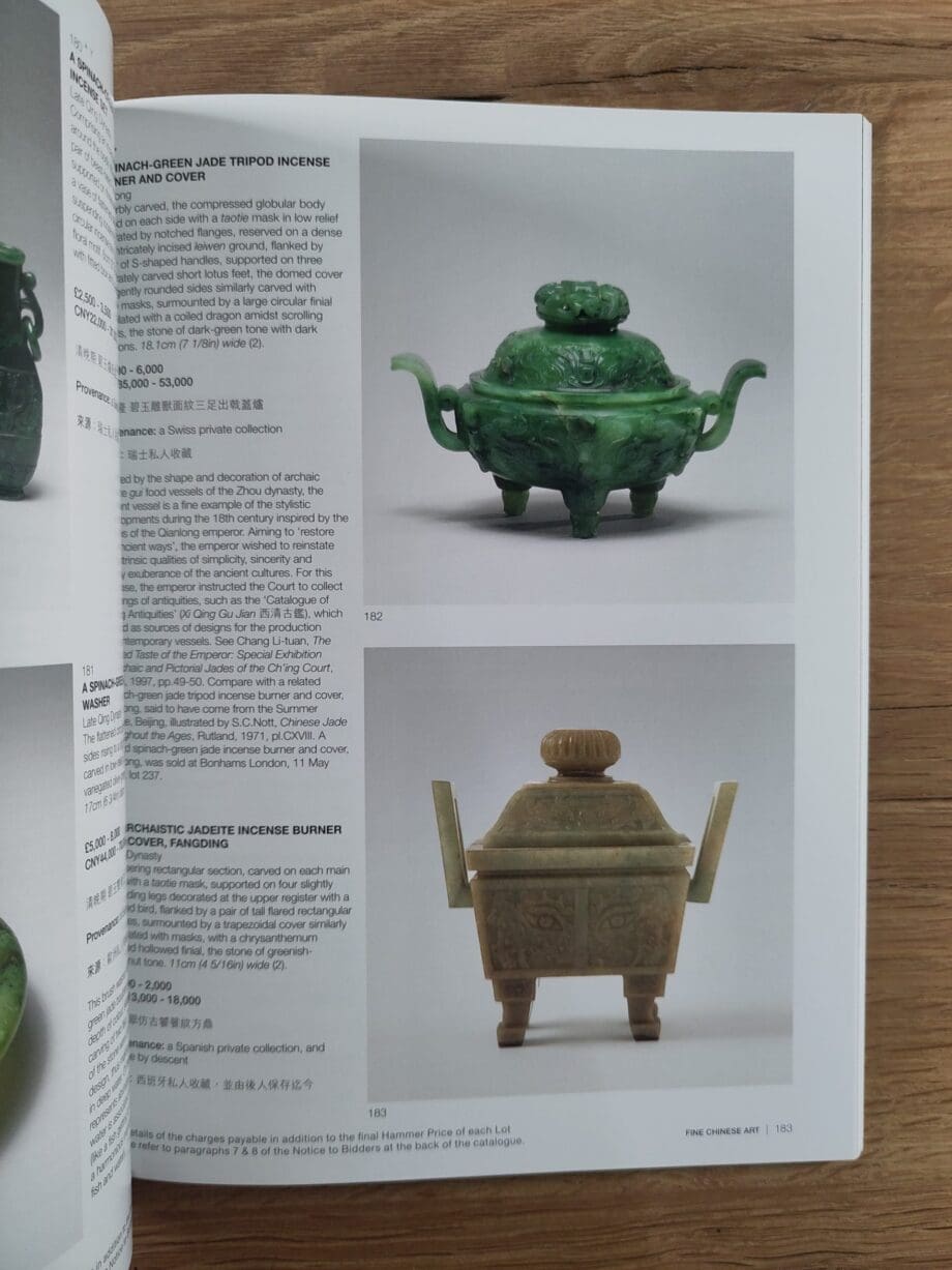 Catálogo de Bonhams – Arte chino selecto – Londres – 5 de noviembre de 2020 – Vergulde Kat