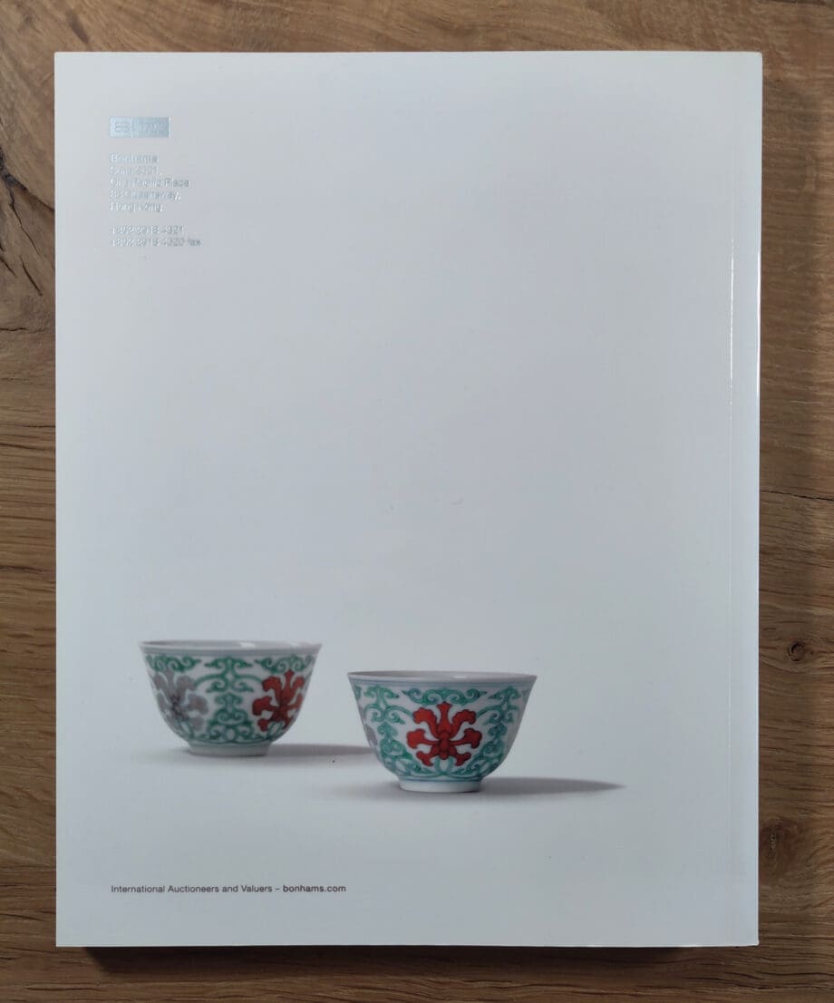 Bonhams Hong Kong – Cerámica fina y obras de arte chinas – 30 de mayo de 2017 – Vergulde Kat