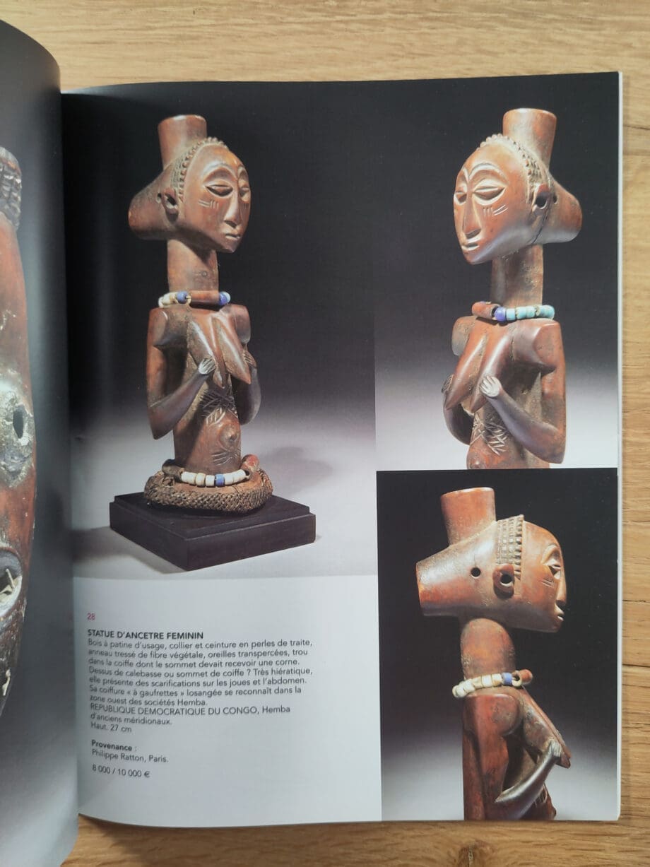 AuctionArt Rémy Le Fur – African Art – 9 December 2013 – with results list – Vergulde Kat
