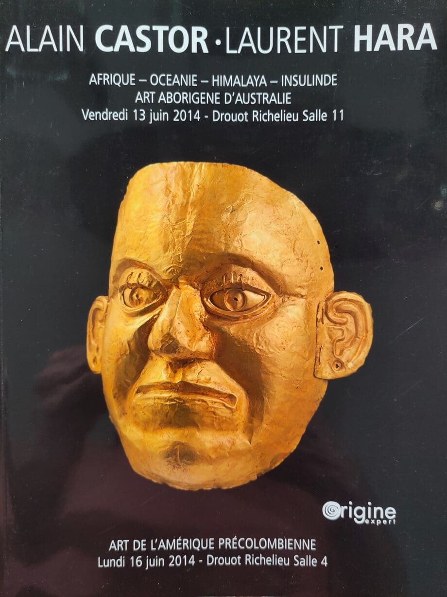 Castor Hara – Tribale & Precolumbiaanse kunst – Drouot 2014 – Vergulde Kat