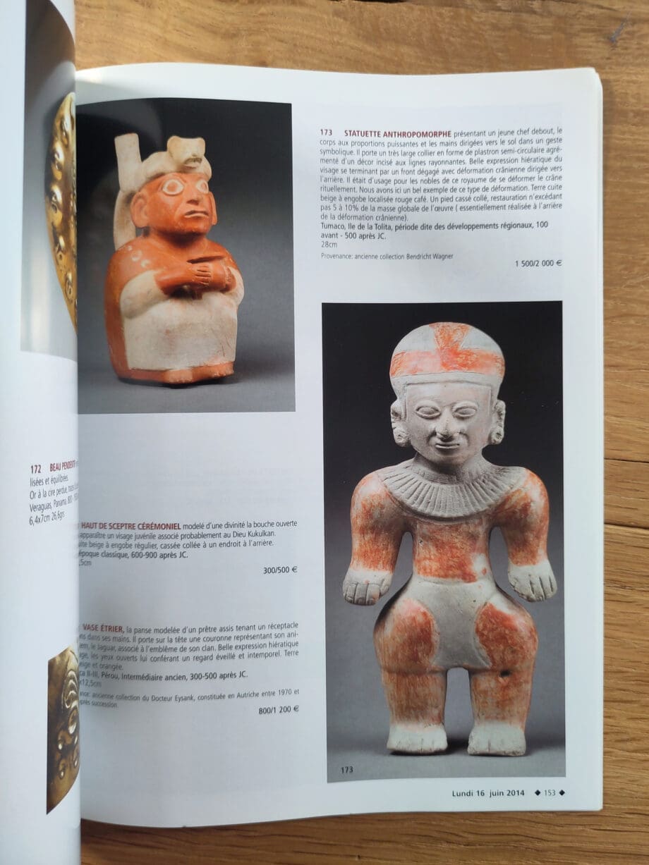 Castor Hara – Tribale & Precolumbiaanse kunst – Drouot 2014 – Vergulde Kat