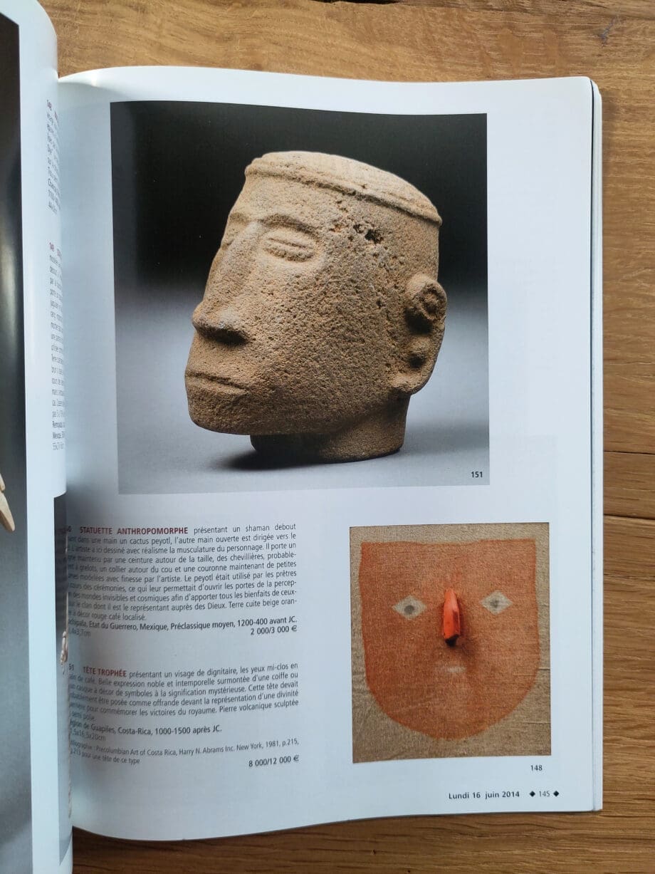 Castor Hara – Tribale & Precolumbiaanse kunst – Drouot 2014 – Vergulde Kat