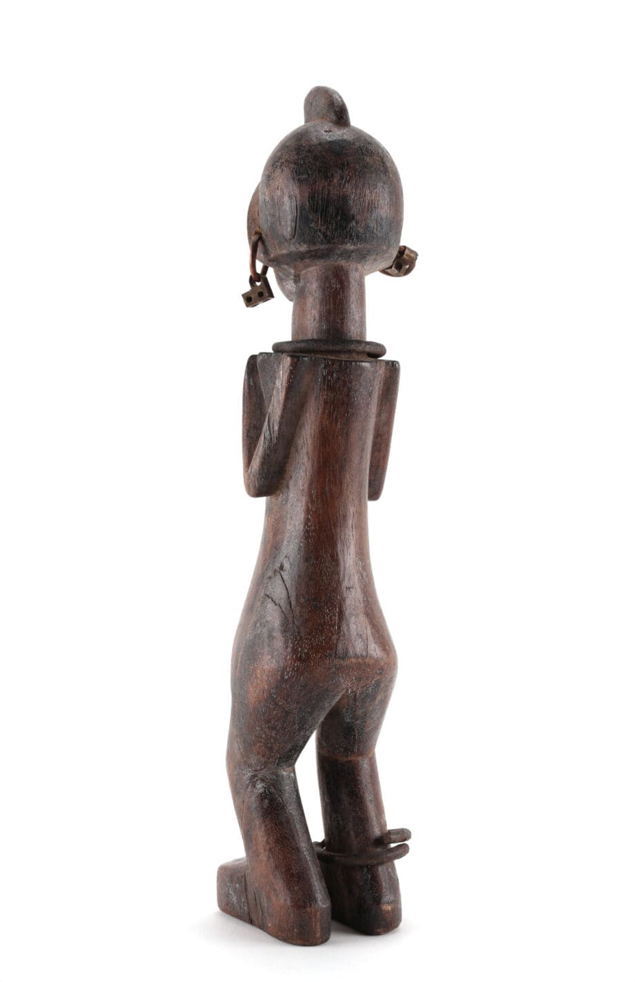 Statua degli antenati Songo dall'Angola – gioielli in metallo e fascino rituale – 36 cm – Vergulde Kat