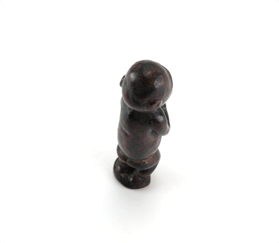Baule monkey - Ivory Coast - 16 cm - Vergulde Kat