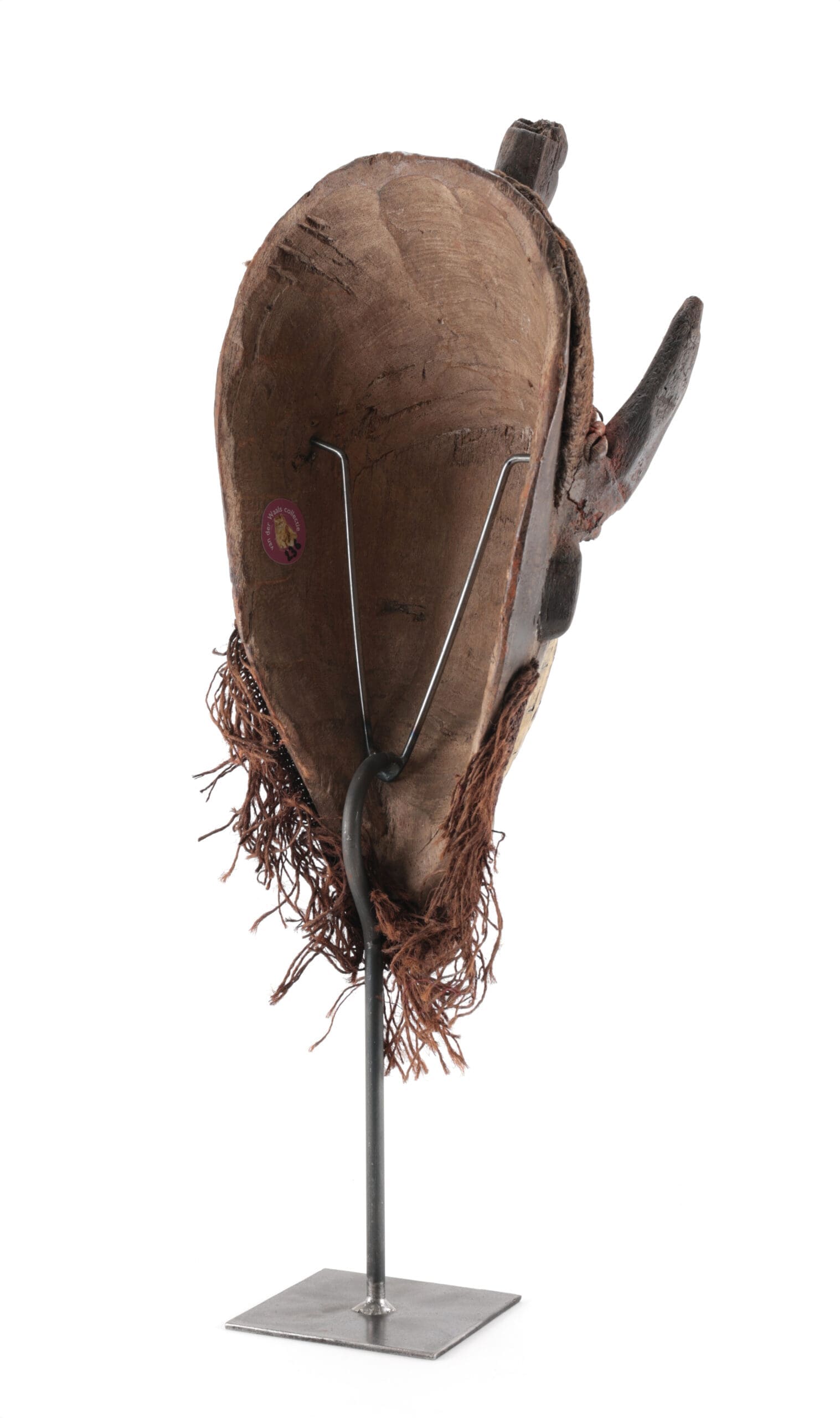 Chokwe Pwo mask - female ancestor mask with copper - detail photo