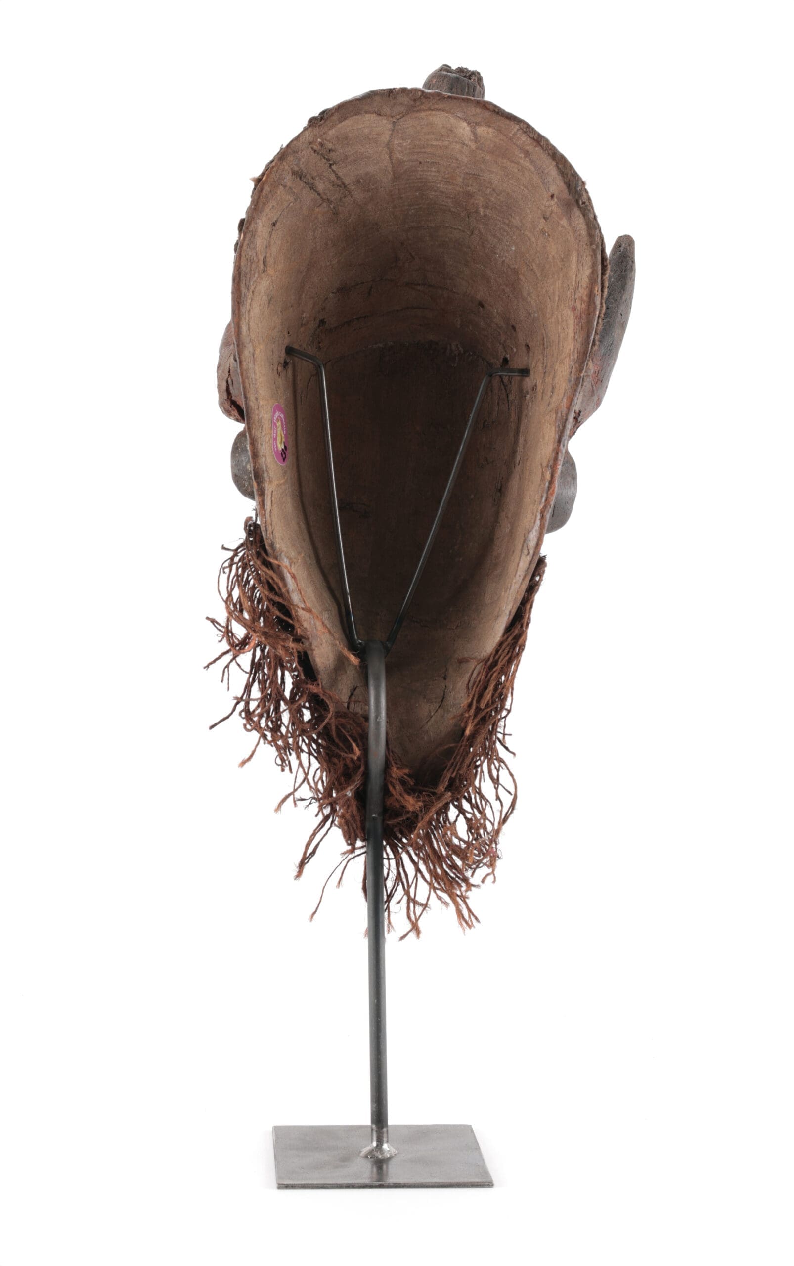 Chokwe Pwo mask - female ancestor mask with copper - detail photo