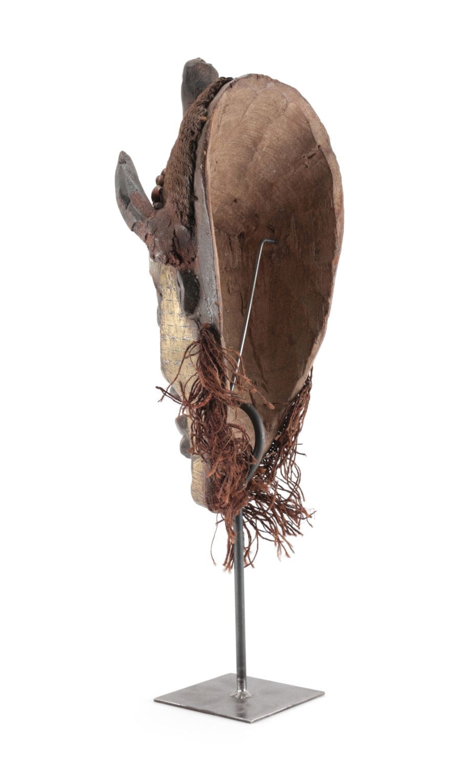 Chokwe Pwo mask - female ancestor mask with copper - Vergulde Kat