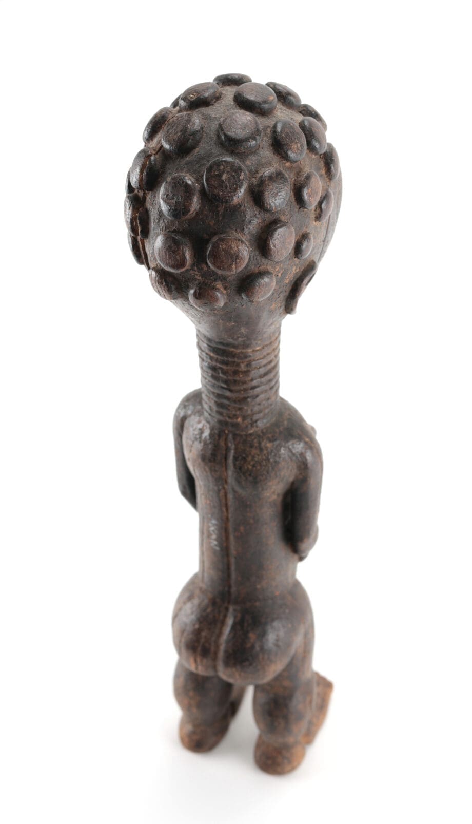 Statua degli antenati Akan con acconciatura e collari – Ghana – Vergulde Kat
