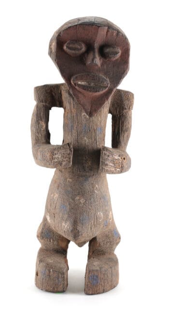 Mambila Tadep beeld – voorouderfiguur – Kameroen/Nigeria – ex Zwitserse collectie – detailfoto