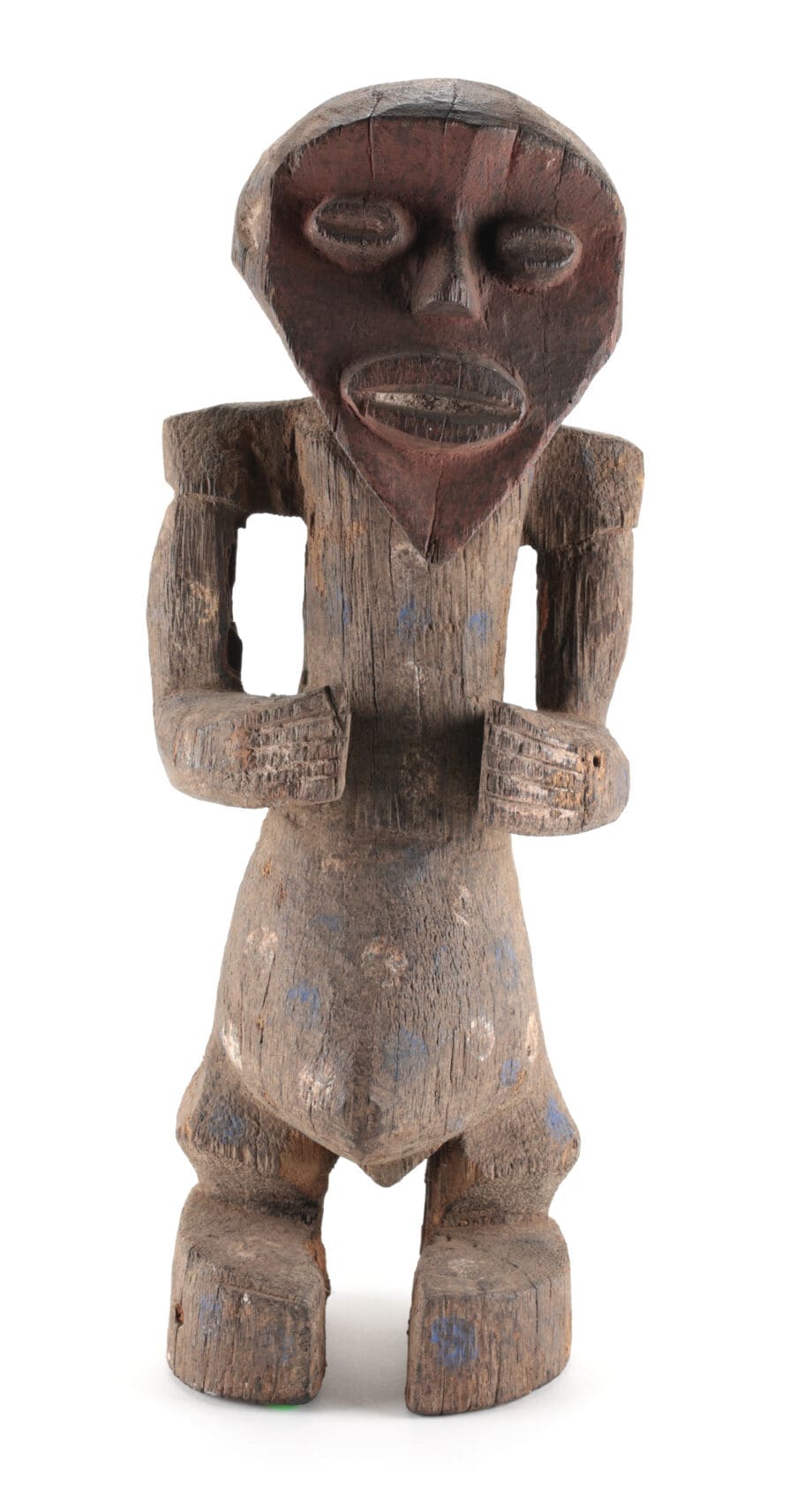 Mambila Tadep beeld – voorouderfiguur – Kameroen/Nigeria – ex Zwitserse collectie – Vergulde Kat