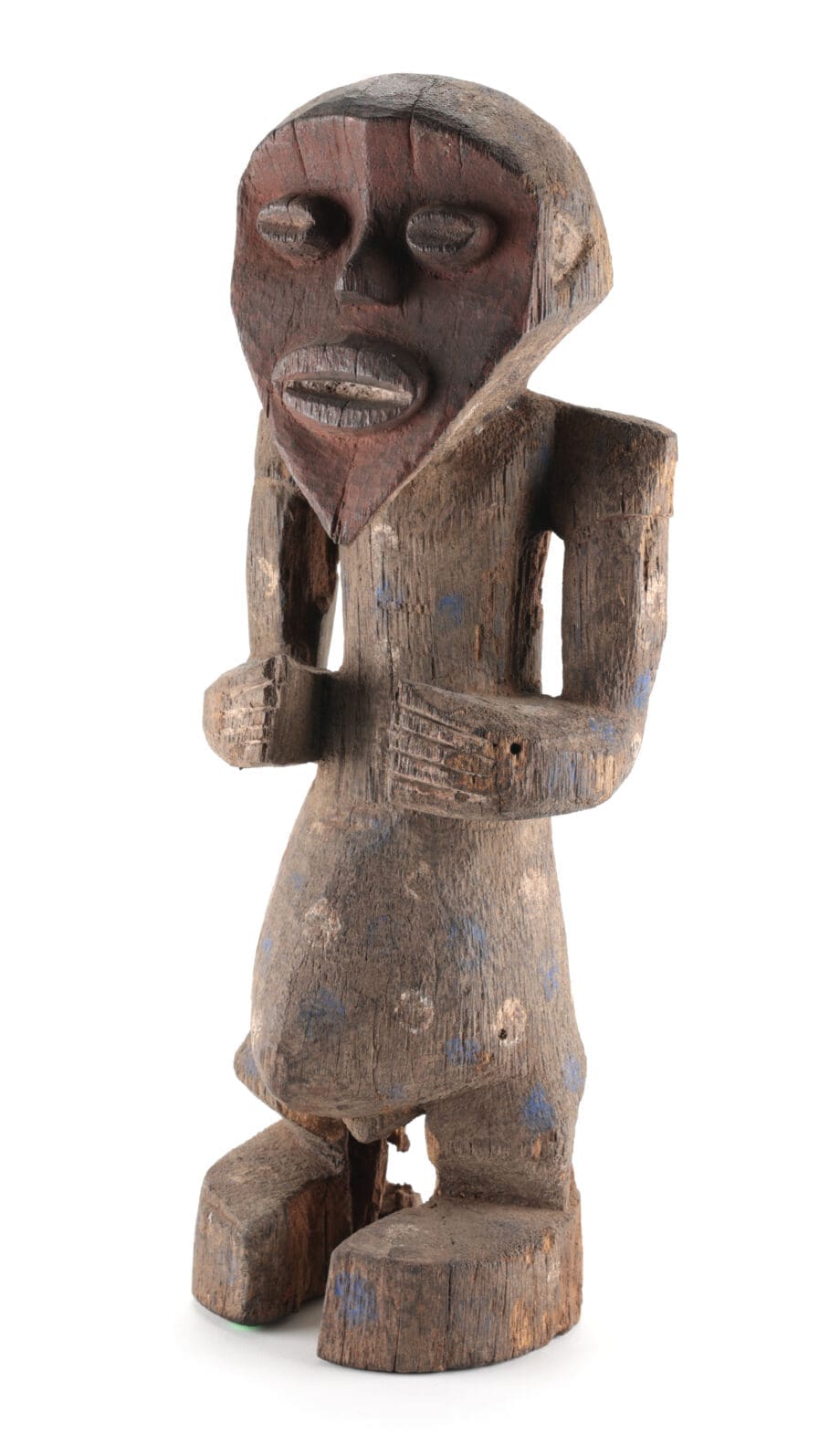 Mambila Tadep beeld – voorouderfiguur – Kameroen/Nigeria – ex Zwitserse collectie – Vergulde Kat