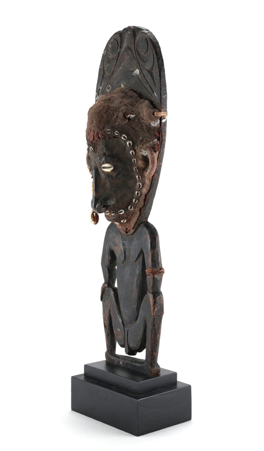 Sepik hook with terracotta face - Papuan tribal art - Vergulde Kat
