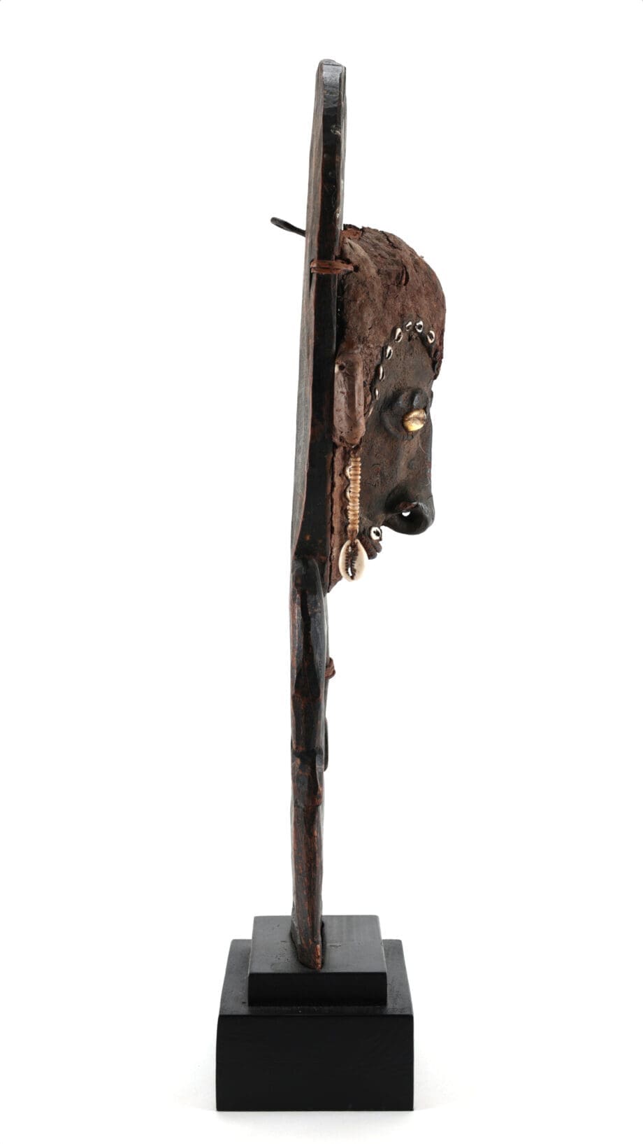 Sepik hook with terracotta face - Papuan tribal art - Vergulde Kat