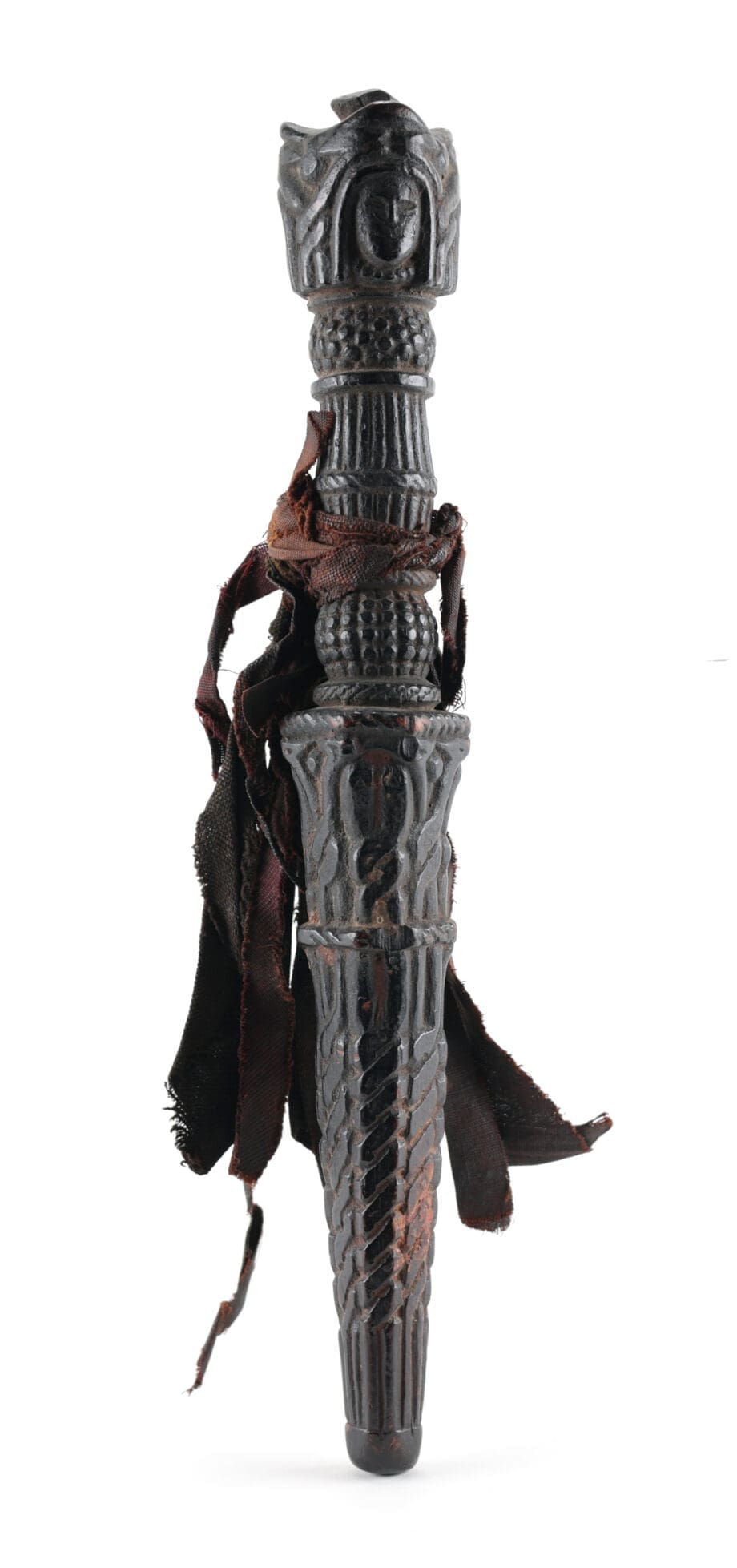 Set van vier rituele houten phurba dolken – Tibet – Vergulde Kat