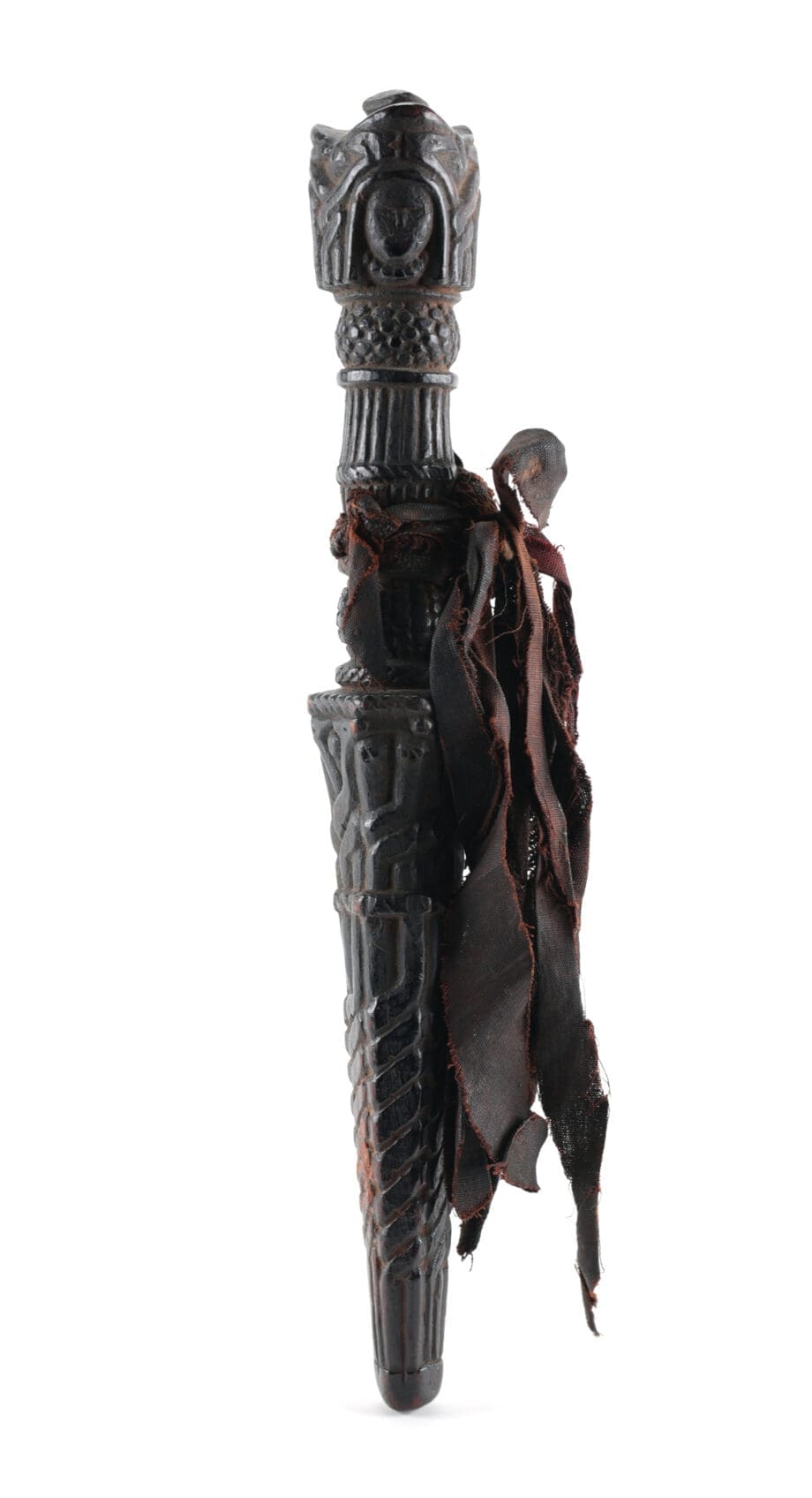 Set van vier rituele houten phurba dolken – Tibet – Vergulde Kat
