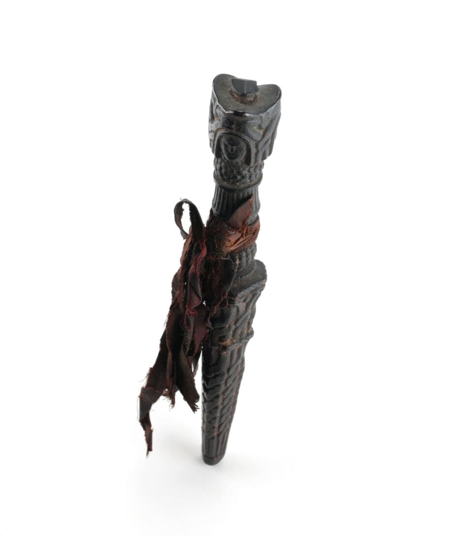 Set van vier rituele houten phurba dolken – Tibet – Vergulde Kat