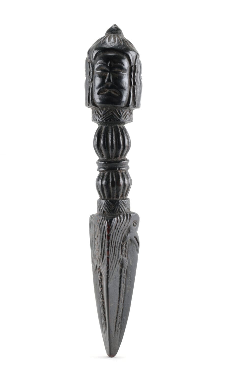 Set van vier rituele houten phurba dolken – Tibet – Vergulde Kat