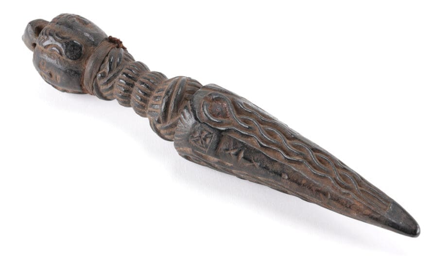 Set van vier rituele houten phurba dolken – Tibet – Vergulde Kat