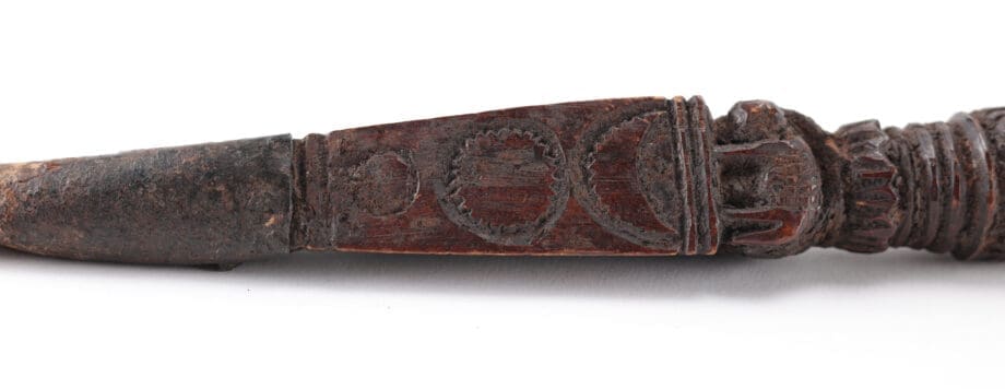 Set van vier rituele houten phurba dolken – Tibet – Vergulde Kat