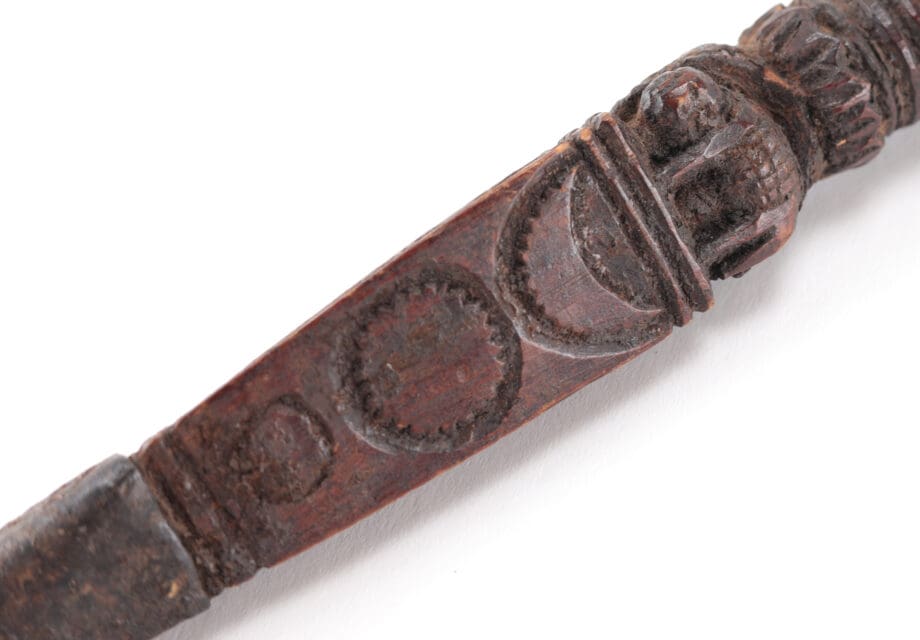 Set van vier rituele houten phurba dolken – Tibet – Vergulde Kat
