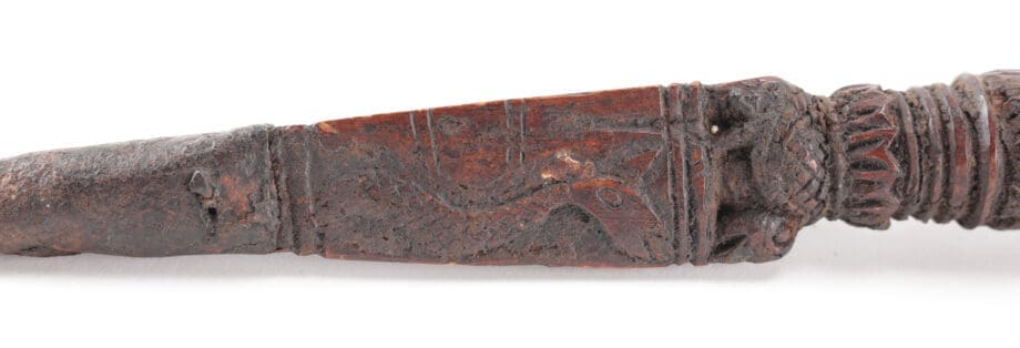 Set van vier rituele houten phurba dolken – Tibet – Vergulde Kat