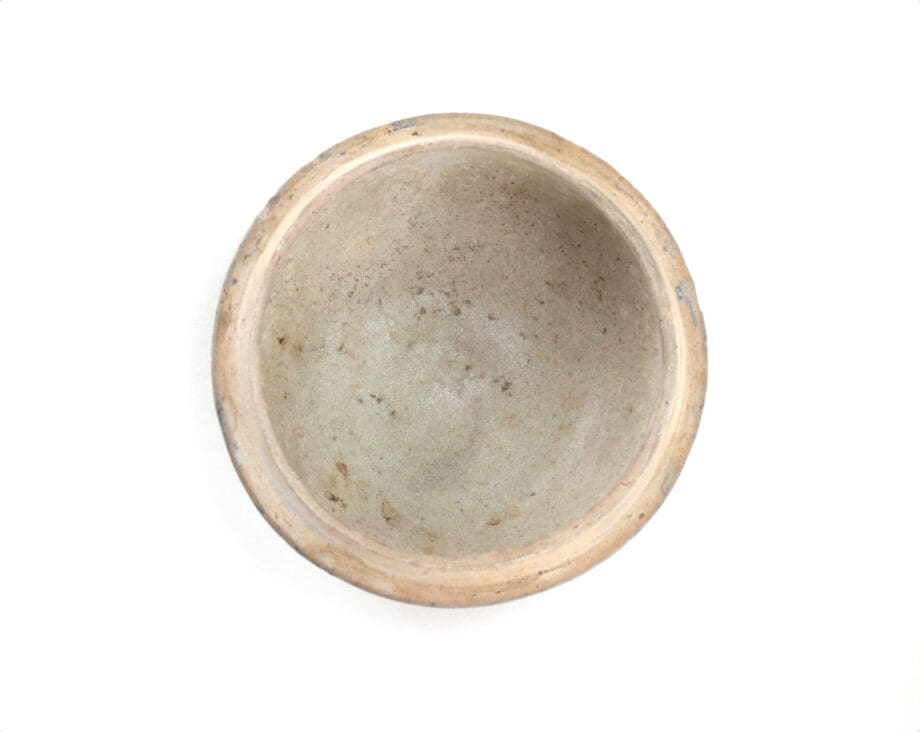 Annamese blau-weiße Schatulle mit Deckel – Chu Đậu-Keramik – Vietnam – 15.–16. Jahrhundert – Lê-Dynastie – Vergulde Kat